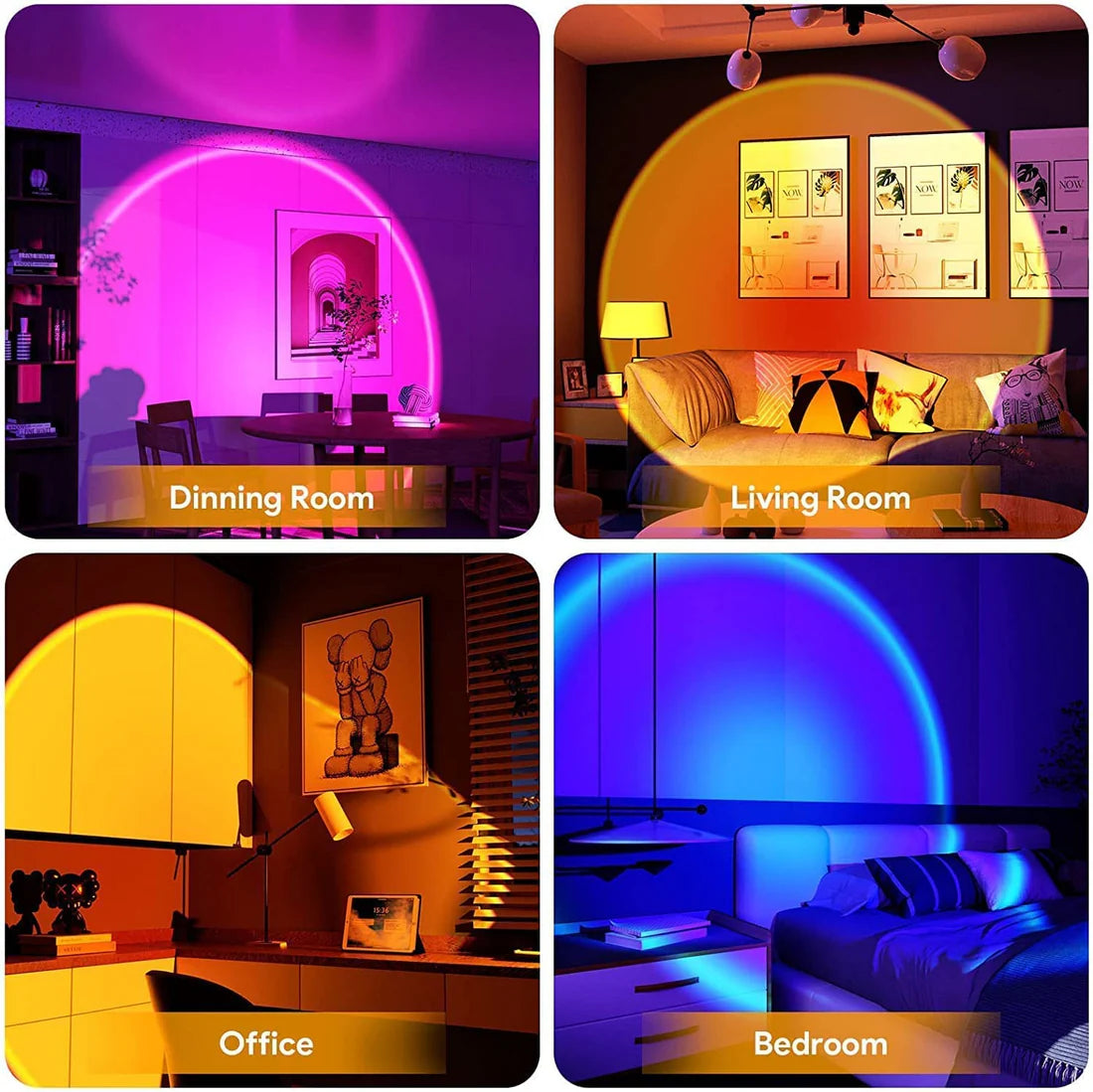 Sunset Lamp by Veyora™ with 16 Colors in 1, with Remote (PREMIUM QUALITY)
